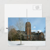 Rockwell in Winter op Grove City College Briefkaart (Voorkant / Achterkant)