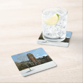 Rockwell in Winter op Grove City College Kartonnen Onderzetters (Insitu)