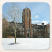 Rockwell in Winter op Grove City College Kartonnen Onderzetters (Voorkant)
