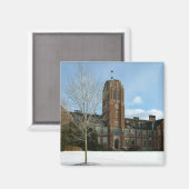 Rockwell in Winter op Grove City College Magneet (Voorkant / Achterkant)