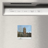 Rockwell in Winter op Grove City College Magneet (Insitu (Vaatwasser))