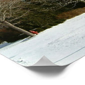 Rockwell in Winter op Grove City College Poster (Hoek)