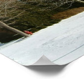 Rockwell in Winter op Grove City College Poster (Hoek)