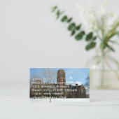 Rockwell in Winter op Grove City College Visitekaartje (Staand voorkant)