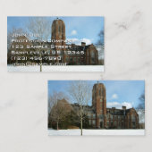 Rockwell in Winter op Grove City College Visitekaartje (Voorkant / Achterkant)