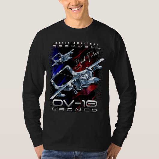 Rockwell OV-10 Bronco Light Attack & Observation A T-shirt (Voorkant)