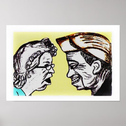 ROCKWELL POSTER MAN & VROUW (Voorkant)