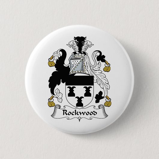 Rockwood Family Crest Ronde Button 5,7 Cm (Voorkant)