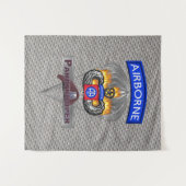 Rocky 82nd Airborne Division Silver Chute Wandkleed (Voorkant (horizontaal))
