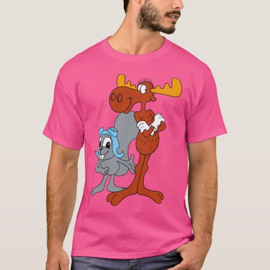 Rocky and Bullwinkle friend T-shirt (Voorkant)
