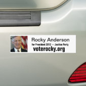 Rocky Anderson Bumpersticker (Op auto)