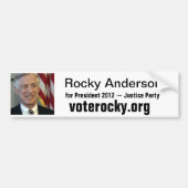 Rocky Anderson Bumpersticker (Voorkant)