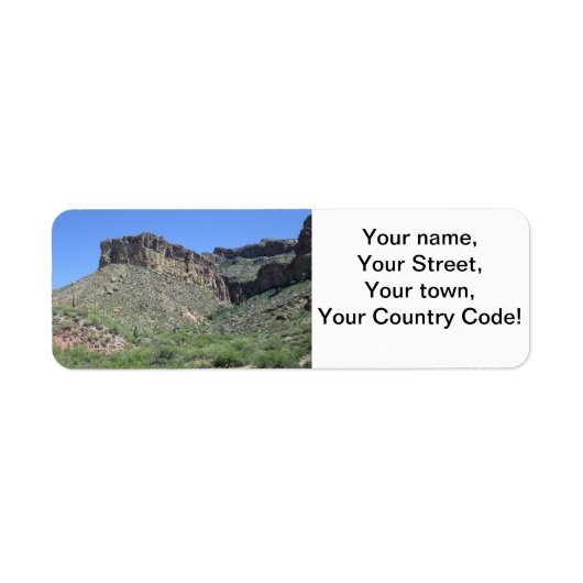 Rocky Apache Trail Etiket (Voorkant)