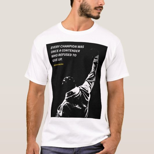 Rocky Balboa quotes T-Shirt (Voorkant)