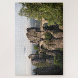 Rocky Bastei Bridge in Saxon Zwitserland, Duitslan Legpuzzel