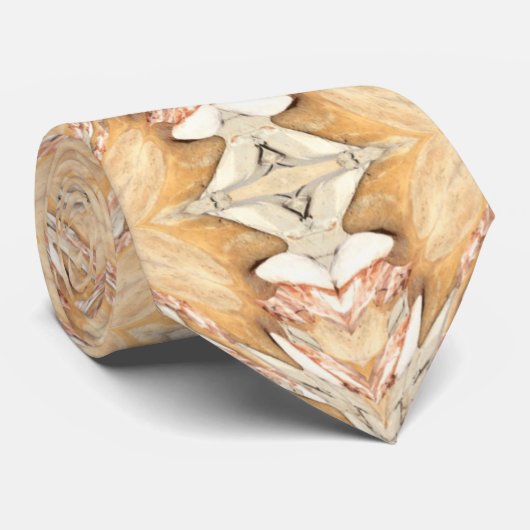 Rocky Beach Colors Abstracte Stropdas (Opgerold)