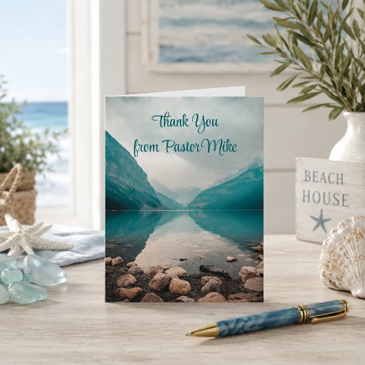 Rocky Beach Dank U Kaart van de Pastor