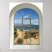 Rocky Beach Faux Window Poster (Voorkant)