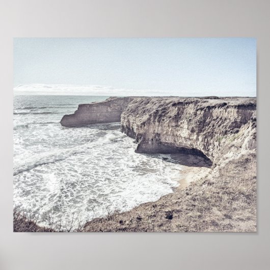 Rocky Beach Ocean Shore Poster (Voorkant)