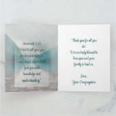 Rocky Beach Pastor waardering van de gemeente Bedankkaart (Binnen)