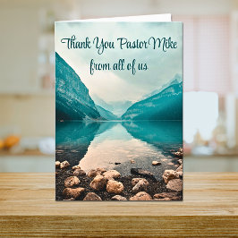 Rocky Beach Pastor waardering van de gemeente Bedankkaart
