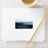 Rocky Beach. Schilderachtig Uitzicht. Etiket (Insitu)