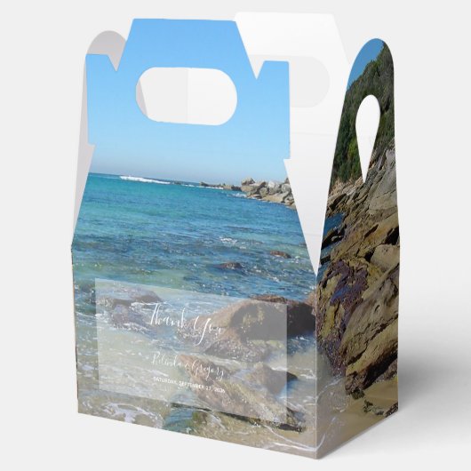Rocky Beach Wedding Bedankdoosjes (Geopend)