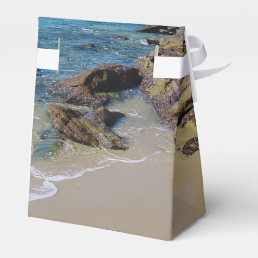 Rocky Beach Wedding Bedankdoosjes (Achterkant)
