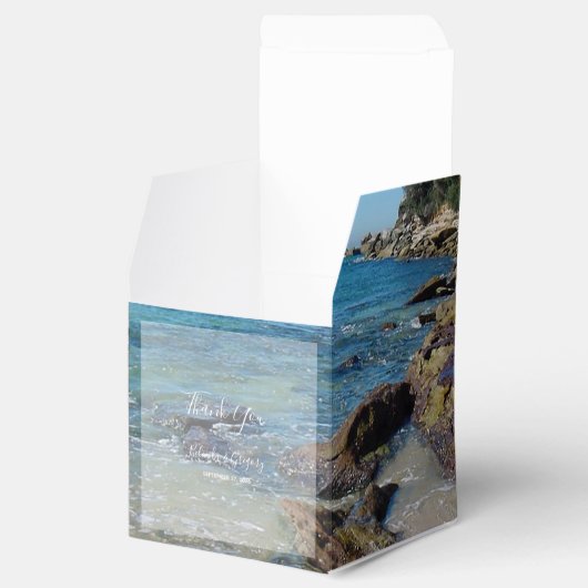 Rocky Beach Wedding Bedankdoosjes (Geopend)