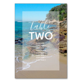Rocky Beach Wedding Guest Names Kaart