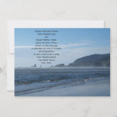 Rocky Beach Wedding Invitations Kaart (Voorkant)