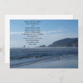 Rocky Beach Wedding Invitations Kaart (Voorkant / Achterkant)
