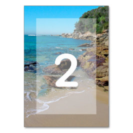 Rocky Beach Wedding Kaart