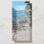 Rocky Beach Wedding Menu (Voorkant / Achterkant)