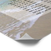 Rocky Beach Wedding Seating Chart Poster (Hoek)