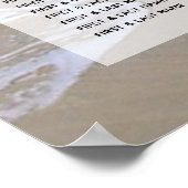 Rocky Beach Wedding Seating Chart Poster (Hoek)