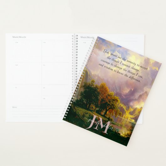 Rocky bergen serenity gebed op maat planner (Display)