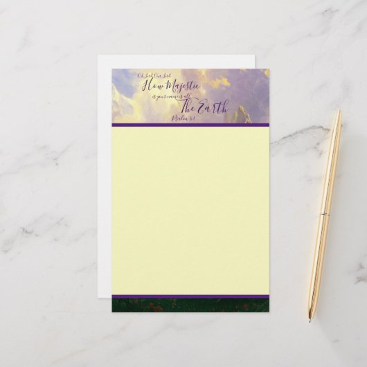 Rocky bertains Majestic Briefpapier (Voorkant / Achterkant in situ)