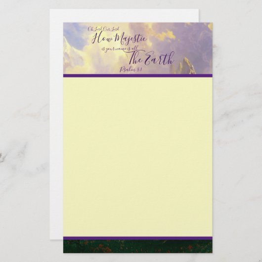 Rocky bertains Majestic Briefpapier (Voorkant / Achterkant)