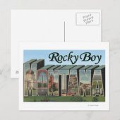 Rocky Boy, Montana Briefkaart (Voorkant / Achterkant)