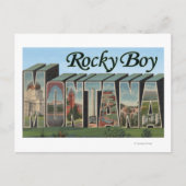 Rocky Boy, Montana Briefkaart (Voorkant)