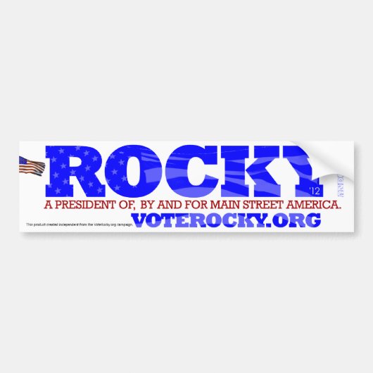 ROCKY Bumpersticker (Voorkant)