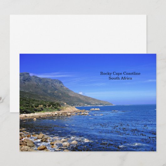 Rocky Cape Coastline, S. Afrika, (Voorkant / Achterkant)