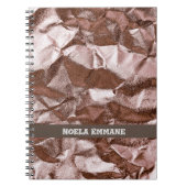 Rocky Classy Roos Gold Monogram Notitieboek (Voorkant)