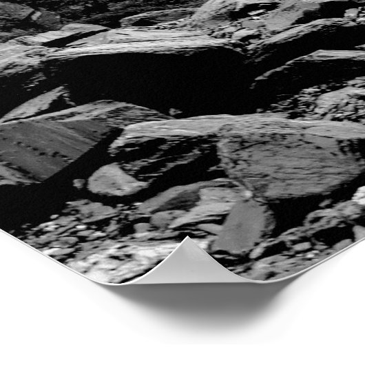 Rocky Cliffs bij Fox Glacier Poster (Hoek)