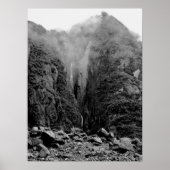 Rocky Cliffs bij Fox Glacier Poster (Voorkant)