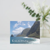 Rocky Cliffs Moloai Island, Kalaupapa National Par Briefkaart (Staand voorkant)