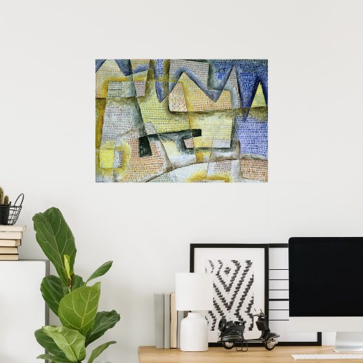 Rocky Coast, 1931 by Paul Klee Poster (Thuiskantoor)