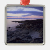Rocky Coast bij Sunset in Kintyre, Argyll, Schotla Metalen Ornament (Voorkant)
