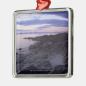 Rocky Coast bij Sunset in Kintyre, Argyll, Schotla Metalen Ornament (Links)